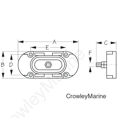 TERMINAL POST 1/4" - 150 AMPS (426806-1)