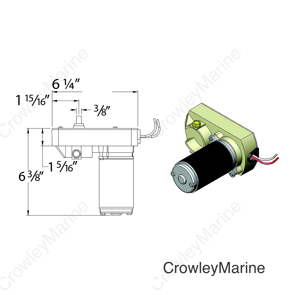AP Products 014132682 18:1 Venture Actuator Motor