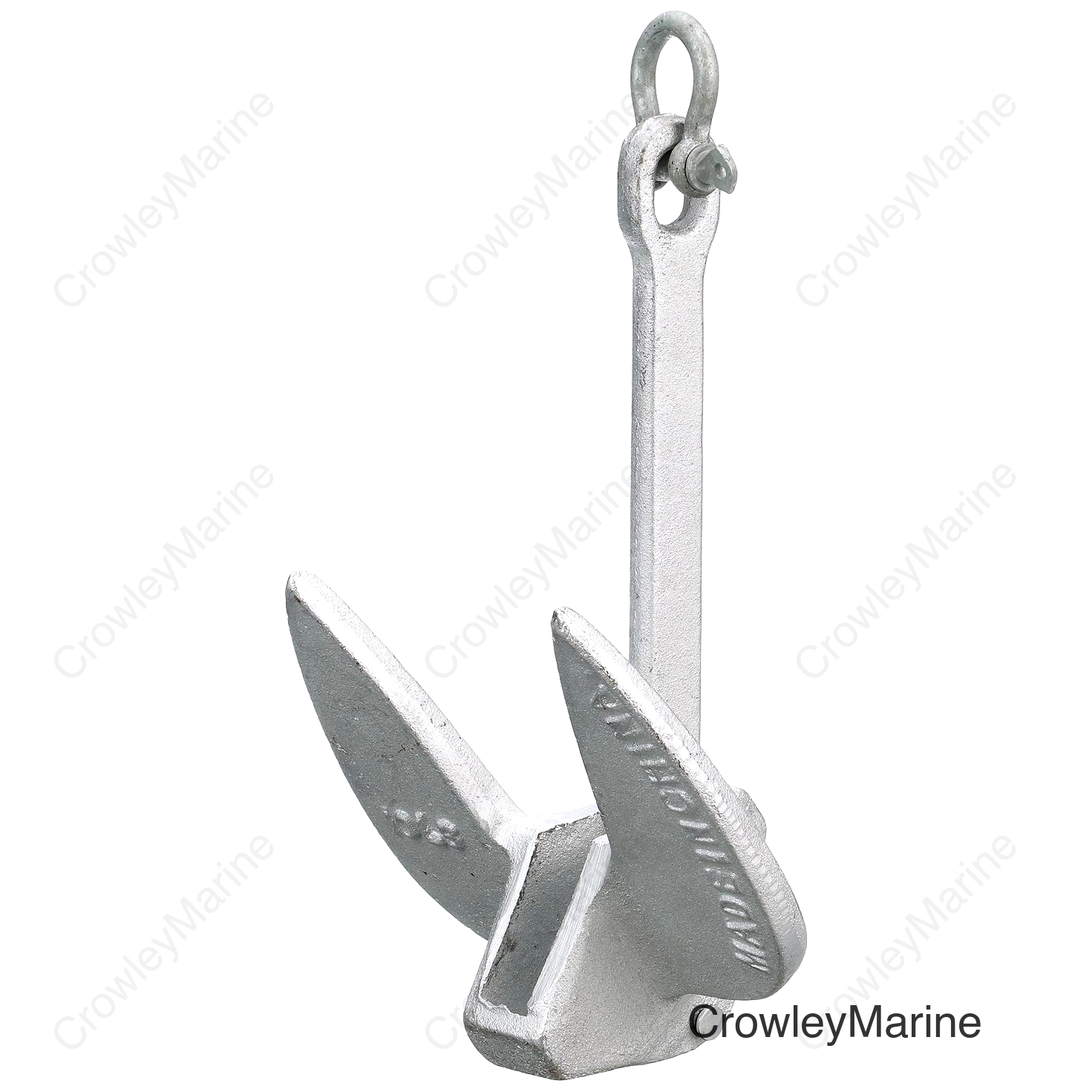 Seachoice Navy Anchor, Aluminum Plated Cast Iron, Silver, 10 Lbs.