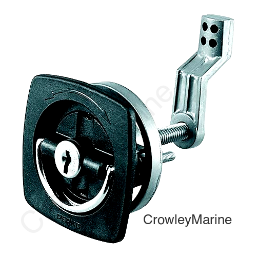 2-1/2X2-1/2 Black Flush Lock