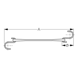 Rubber Tie Down, 13-1/2" thumbnail-1