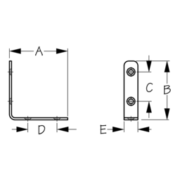ANGLE BRACKET SS 3" (2/PK) thumbnail-1
