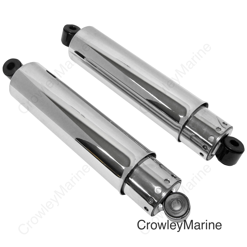 CHR SHOCK 13.5" W/FULL COVER CHROME FL 58-72 XL 54-74