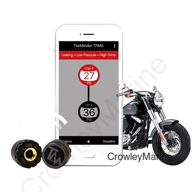 TireMinder, Motorcycle, Bluetooth, 2 Transmitter, 80psi (333140)
