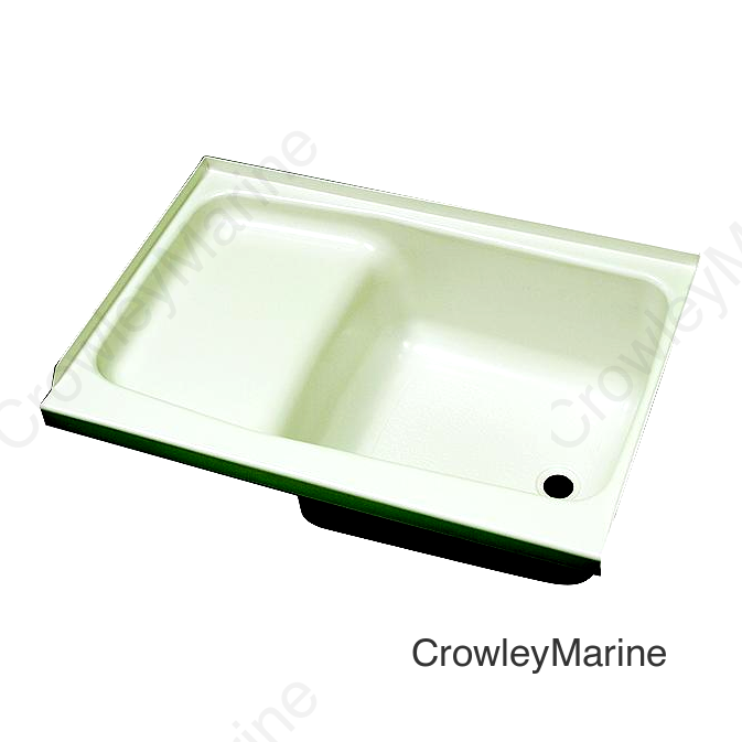 Specialty Recreation Right Drain Step Tub, 24" x 36", Parchment