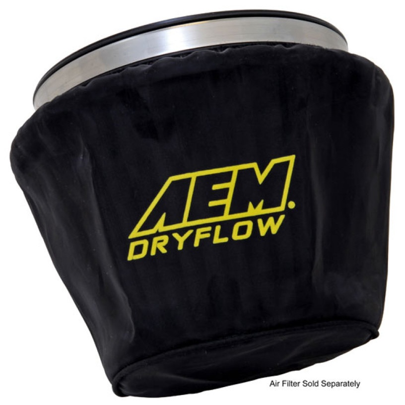 AEM Air Filter Wrap Black 7.5in Length x 5in Width x 5in Height