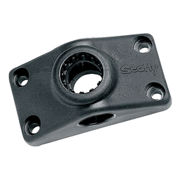Scotty 241BK Combination Side/Deck Mount Bracket, Black