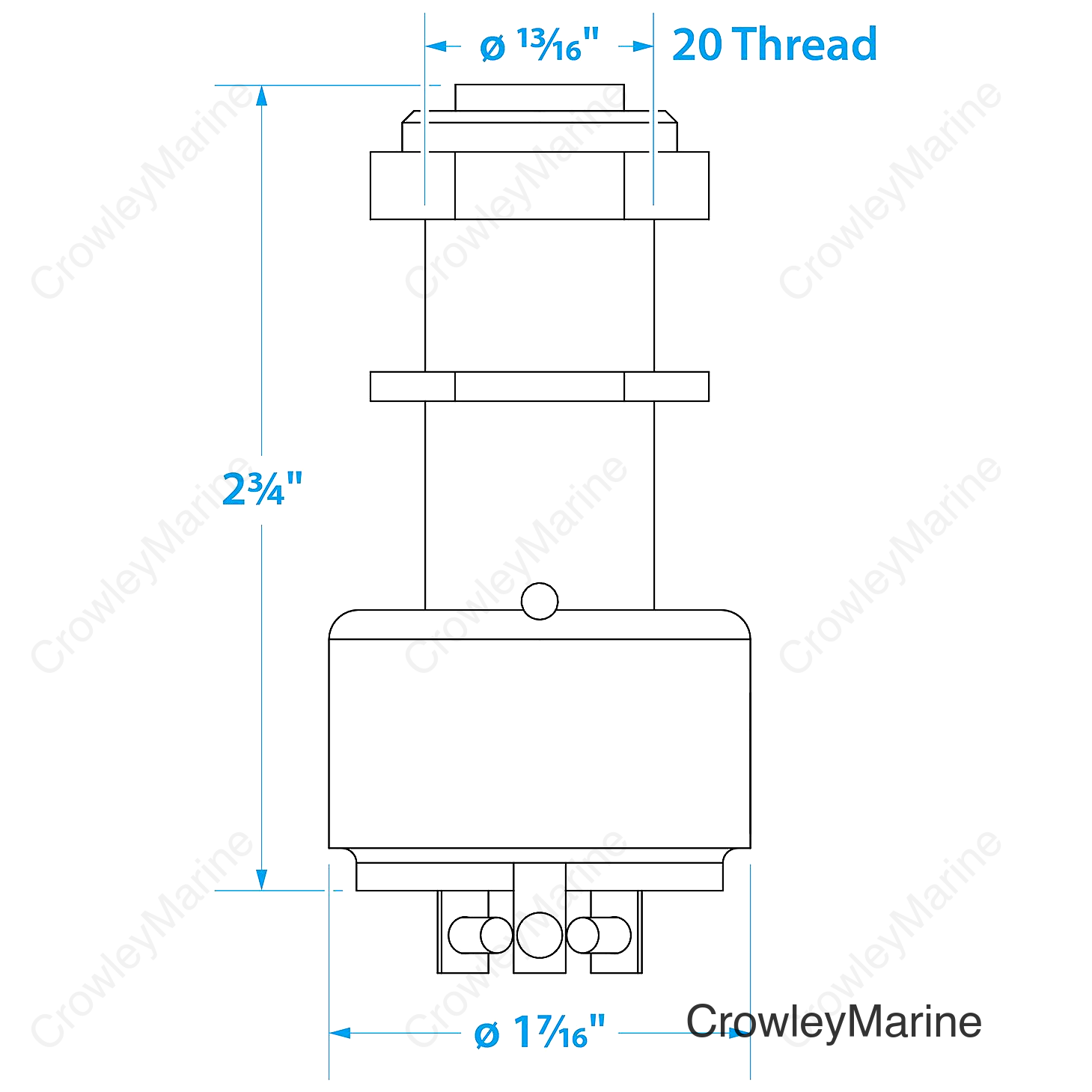 Seachoice 3-Position Heavy Duty Ignition Starter Switch