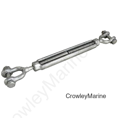 Galvanized JAW/JAW TRNBKL 1/4X4 (186100)
