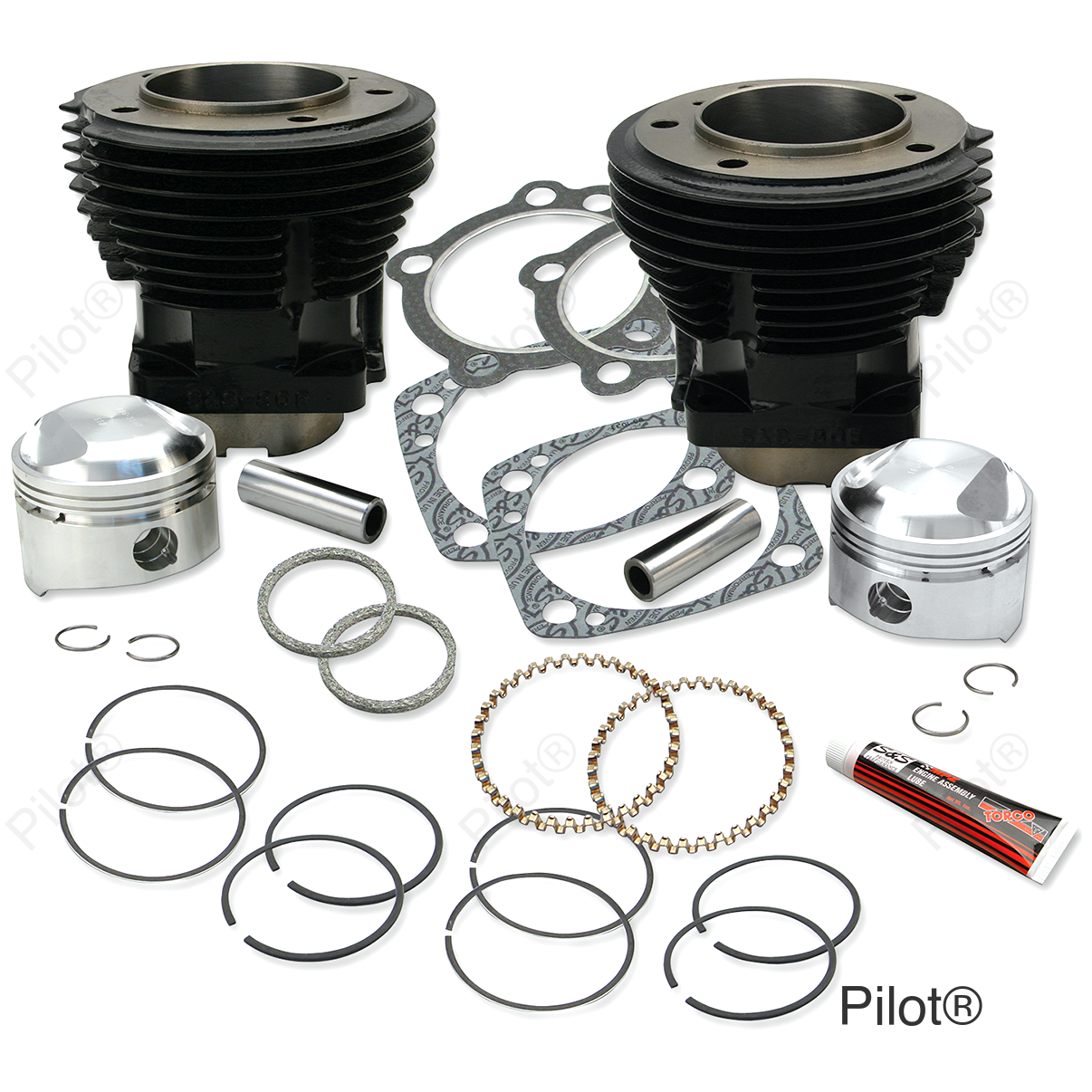 Cylinders and Pistons - 80" - Low Compression