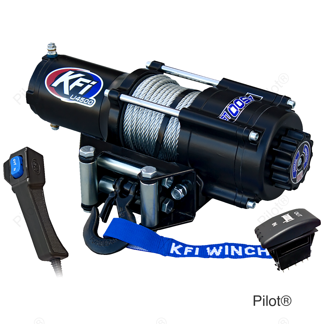 U45-R2 Winch - 4500 lb - Steel Cable