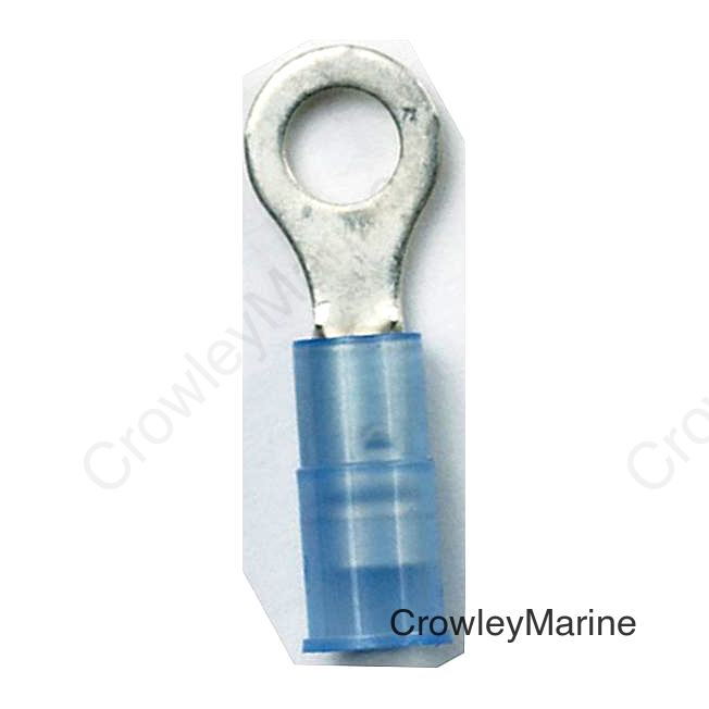 Ancor 220215 Marine Grade™ Nylon Insulated Ring Terminals, 5/16" Fastener, 16-14 Wire, Blue, 100/Pk