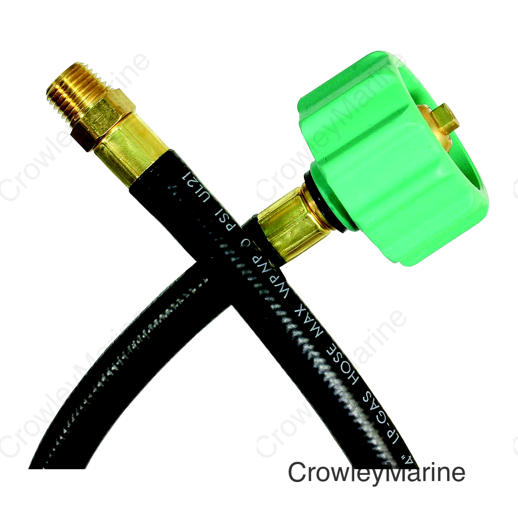 JR Products 0731545 RV Thermoplastic Pigtail Hose with 1/4" Male Pipe Thread End