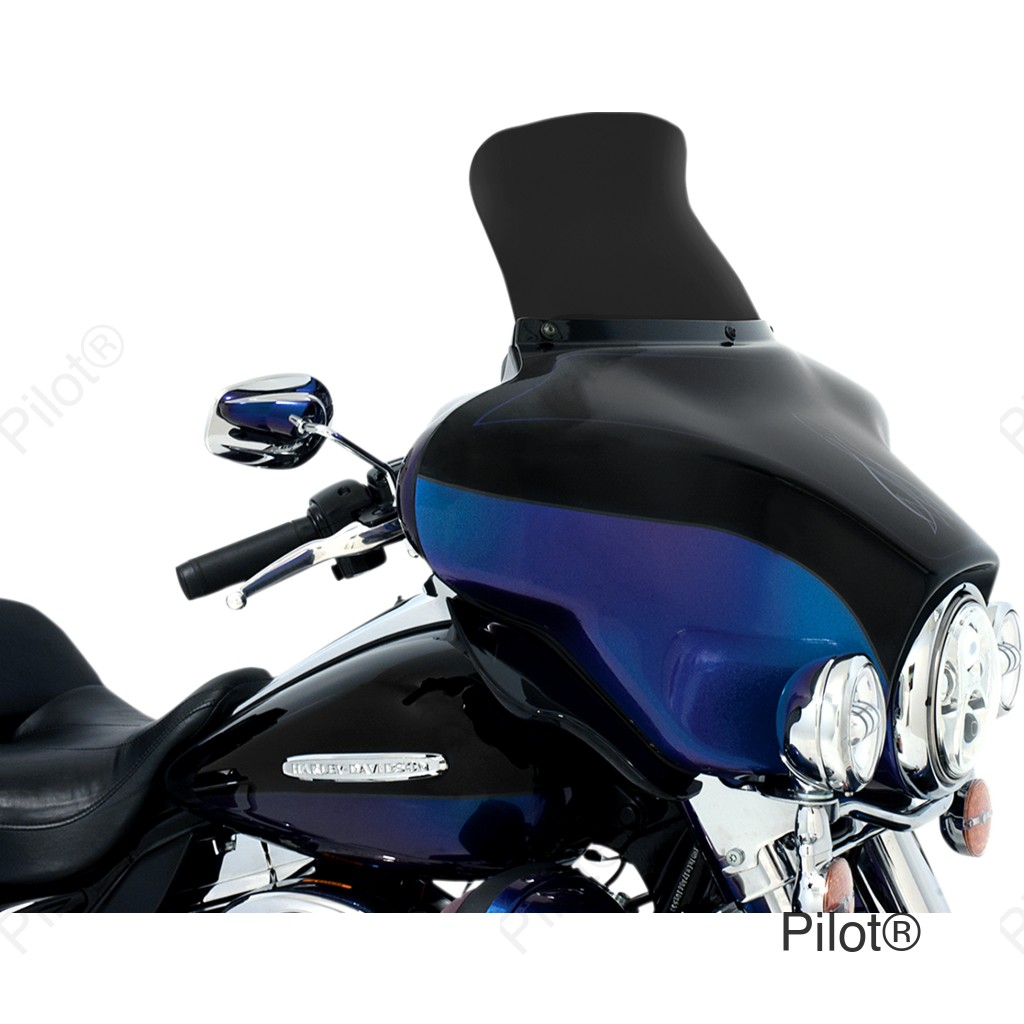 Spoiler Windshield - 9" - Dark Black Smoke - '96-'13 FLH