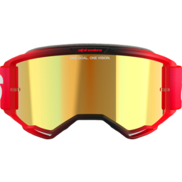Vision 5 Goggle - Blaze - Red - Gold Mirror thumbnail-2