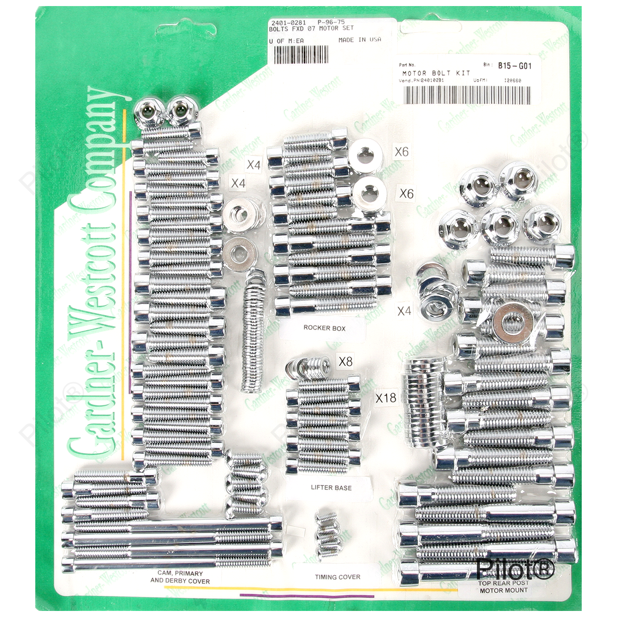 Bolt Kit - Motor Set - Socket-Head - FXD