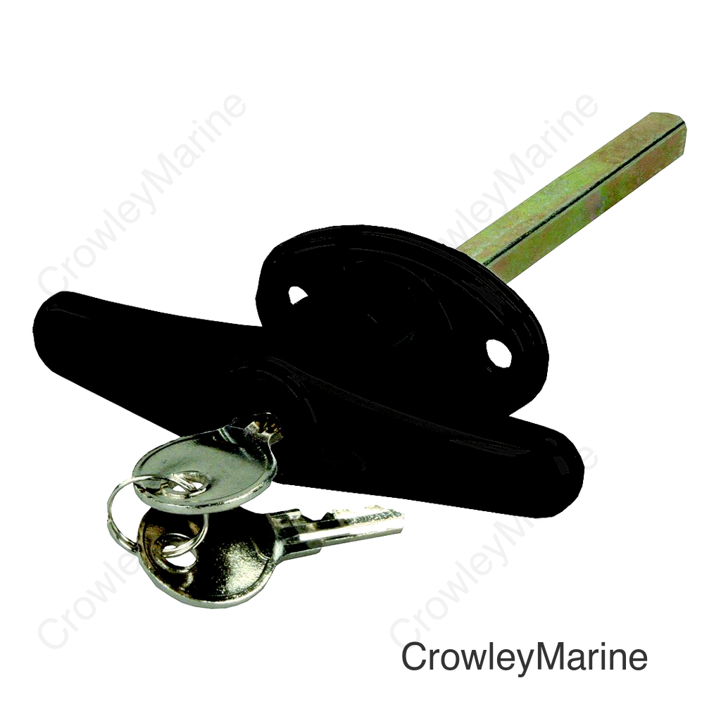 JR Products 10985 Black Locking T-Handle for Truck Caps, Bed Covers & Tool Boxes