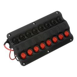 Seachoice LED 12V 8-Switch Distibution Panel, Pre-Wired, Boat Panel Mount thumbnail-4
