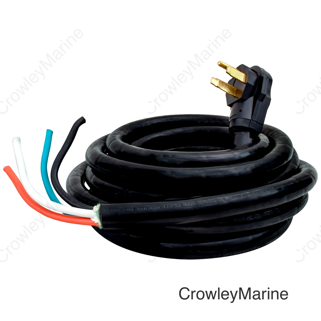 50A 25' NONDETACH CORD  BLACK  BULK