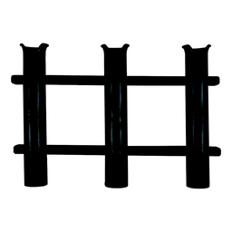 Polyethylene 3-Rod Rack, White thumbnail-0