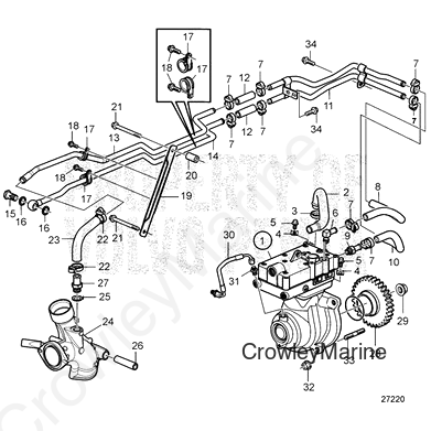 Air Compressor (V2) - Volvo Penta (22040500)