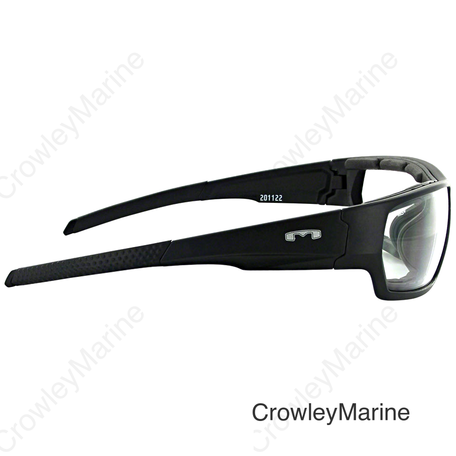 Mountain Shades Roscoe Safety Glasses - Matte Black Clear Lens