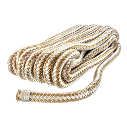 Seachoice Double-Braid Bumper Fender Line, 3/8 in. X 6 Ft., Gold/White thumbnail-5