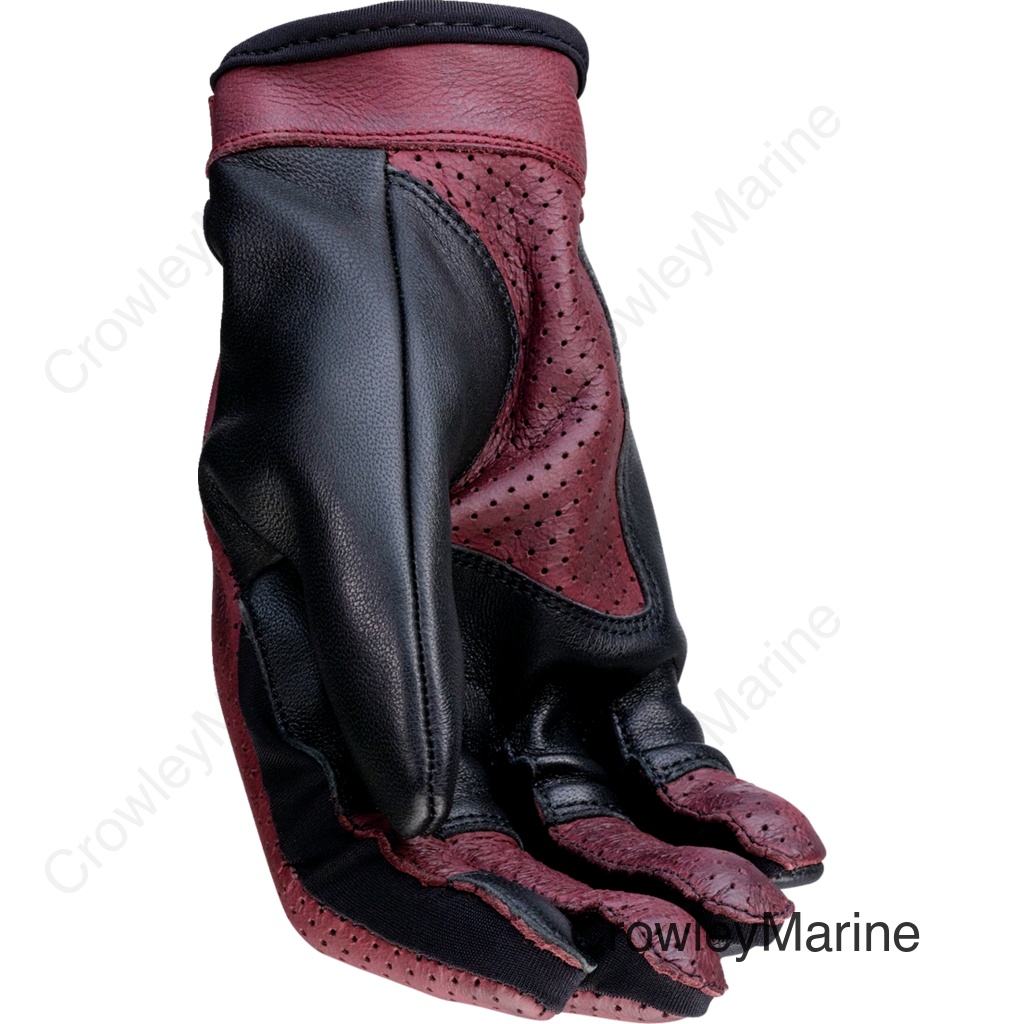 GLOVE WM COMBINR BK/RD XS