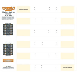 Studding Template - Track - 141" - 3" Pitch
