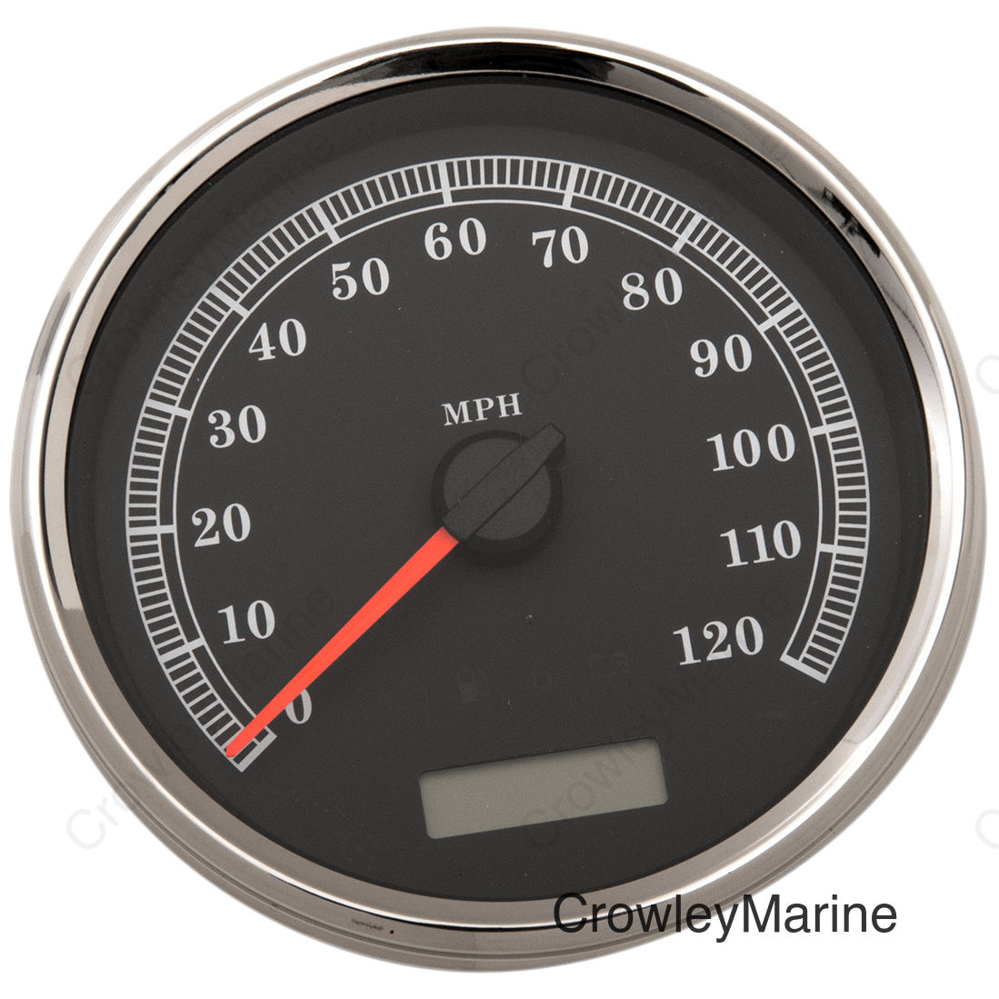 SPEEDOMETER BLK MPH 5"