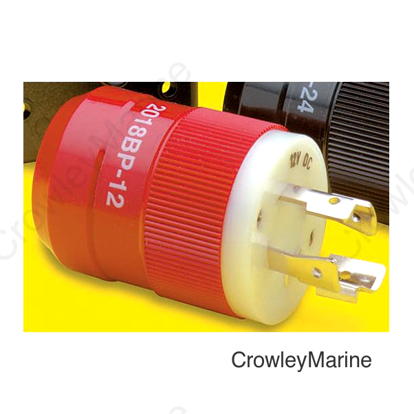 Marinco 4-Wire 12/24V Locking Charging/Trolling System Charger Plug (Male)