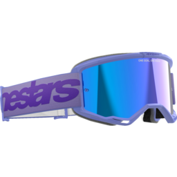 Vision 5 Goggle - Wordmark - Purple - Blue Mirror thumbnail-1