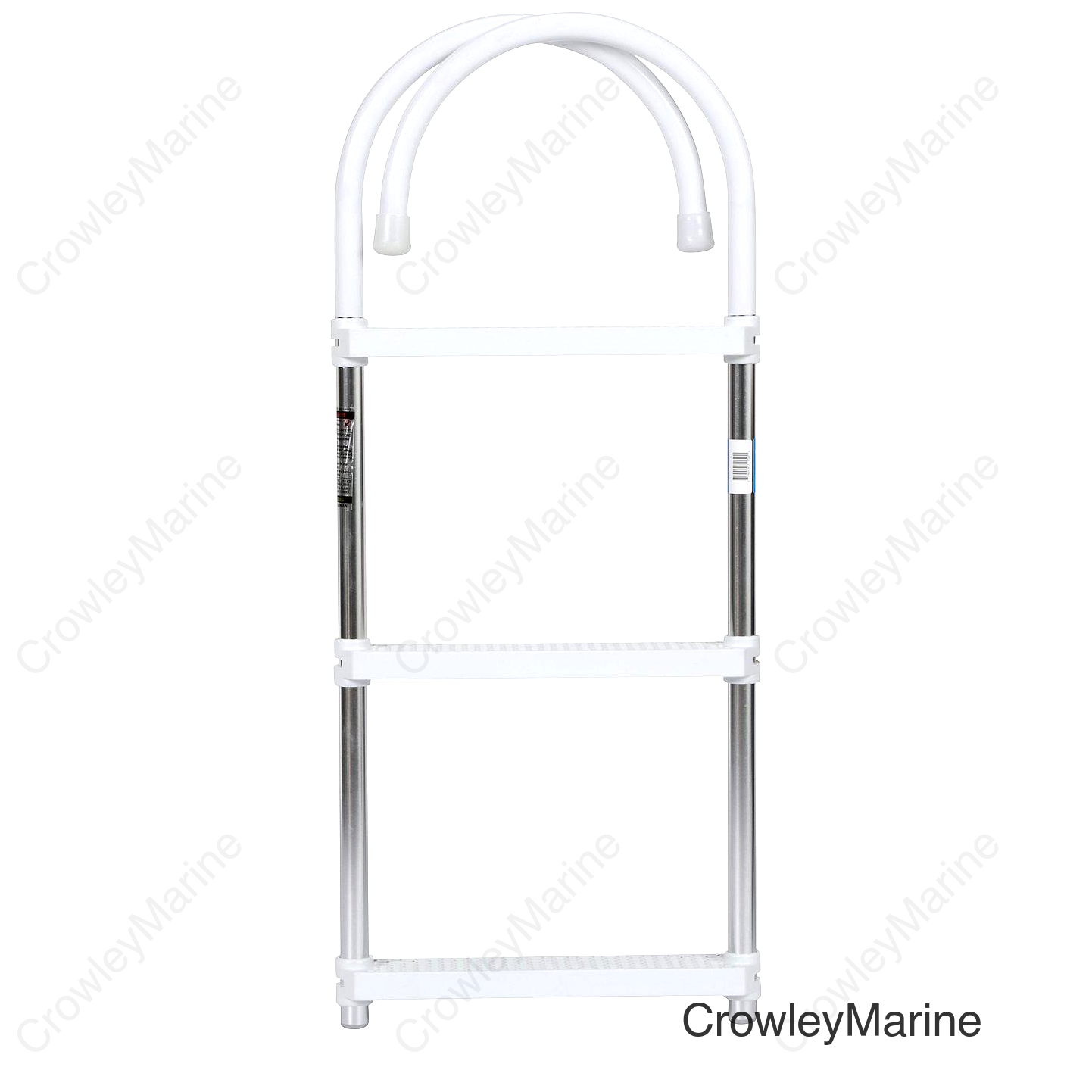 Seachoice Aluminum Boarding Ladder, 3 Steps, 15 in. Wide X 36 in. Tall