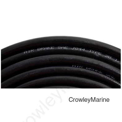 Nylon Air Tubing, 3/8" x 500Ft, J844 Nylon, Black (249915)
