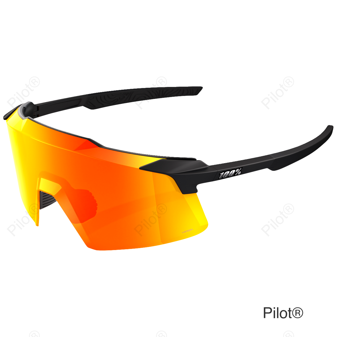 Aerocraft Sunglasses - Soft Tact Black - HiPER Red