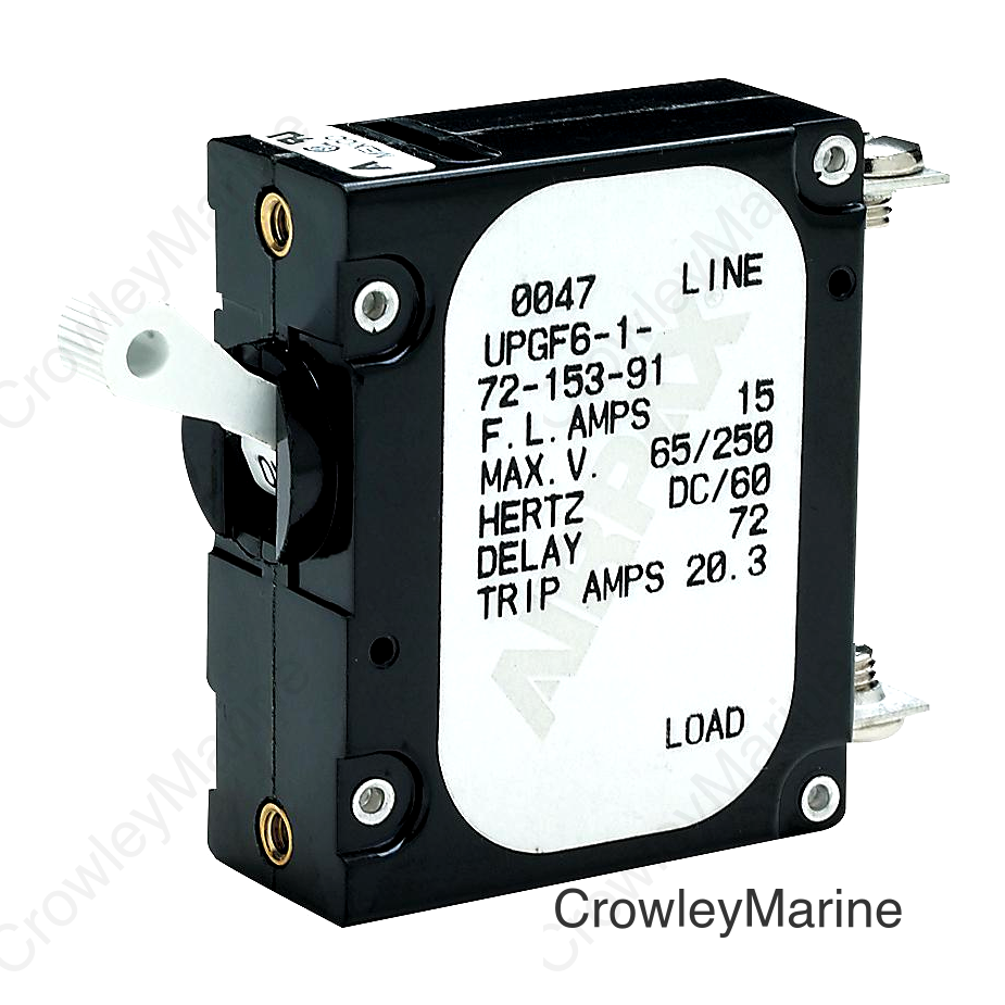 Seachoice AC/DC Panel Breaker With Single White Actuator