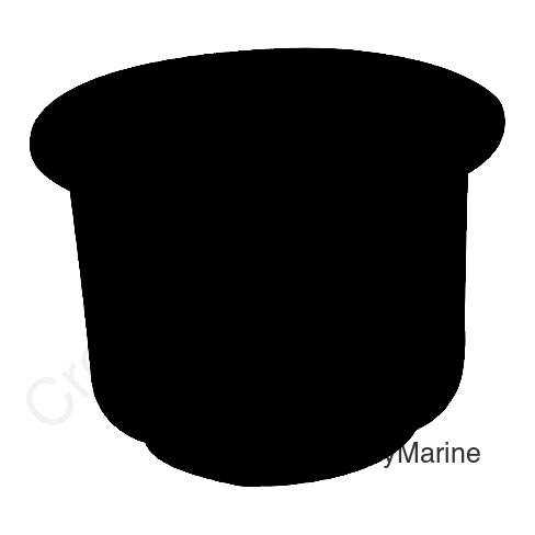 T-H Marine Large Cup Holder, Black