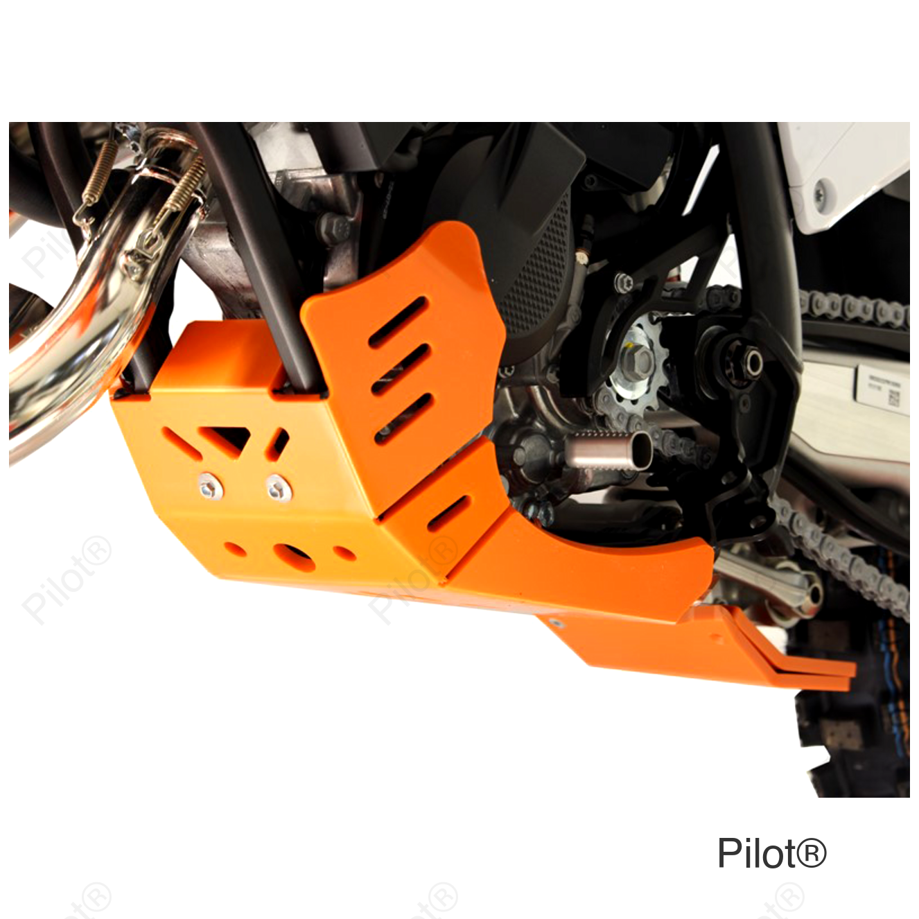 Xtrem Skid Plate - Orange - KTM - 125 SX/XC
