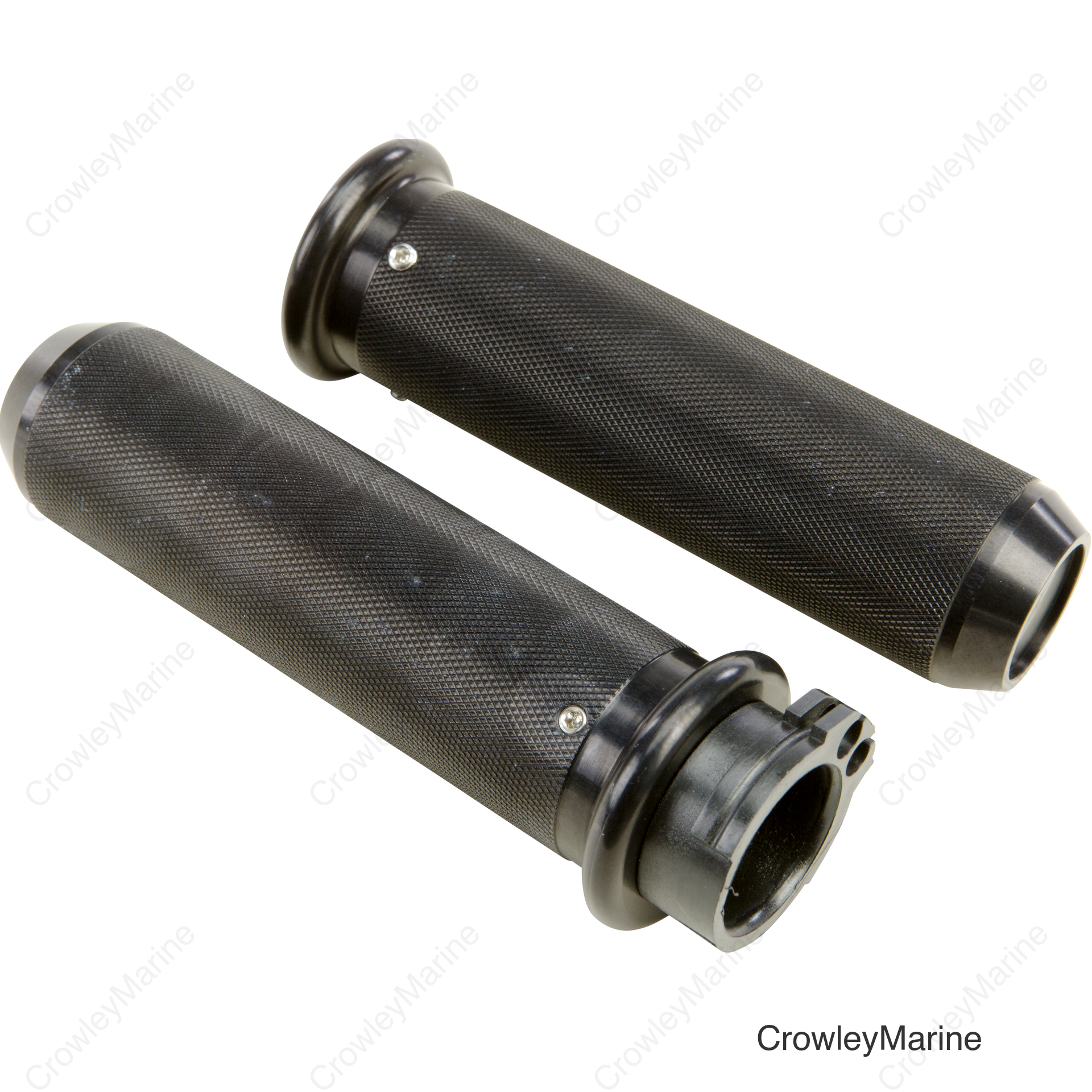 KNURLED GRIPS CABLE THROTTLE BLACK 1 IN