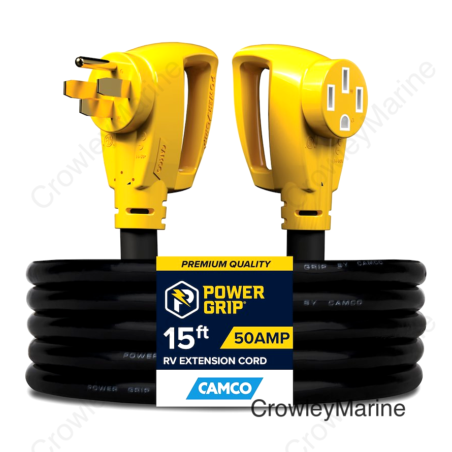 Camco 55194 Power Grip™ Extension Cord, 50A, 15'