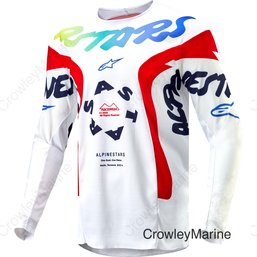 RACER HANA JERSEY WHITE/MULTICOLOR 2X