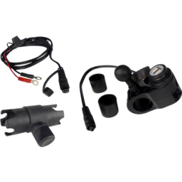 Dual USB Charger - 1" Ball Mount - Black thumbnail-1
