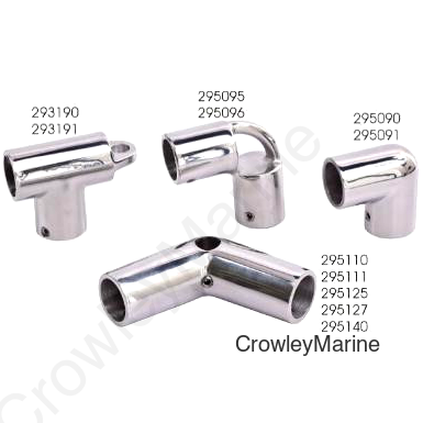 Stainless Steel 90DG ELBOW/Anchor EYE 1" (295096-1)
