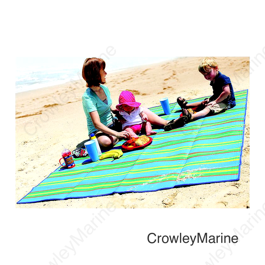Camco 42805 Handy Mat Folds Out to 60" x 78", Orange/Green/Blue/Yellow