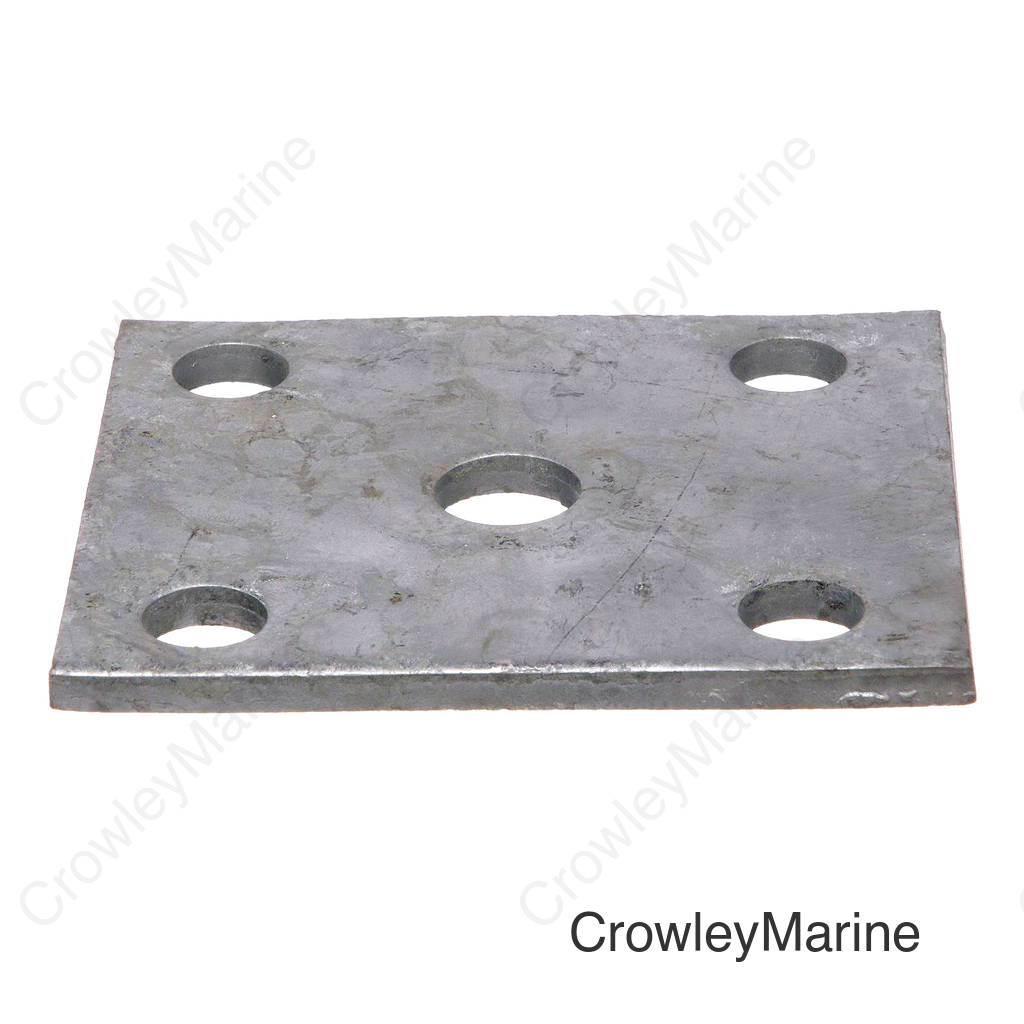 Seachoice Axle, U Bolt Plate Trailer, Galvanized, for Square Beam and Tube Axles