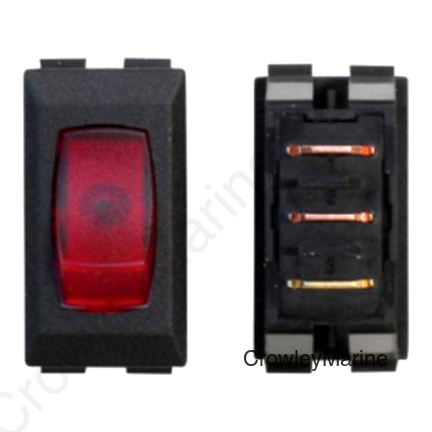 110V BLACK/RED LAMP