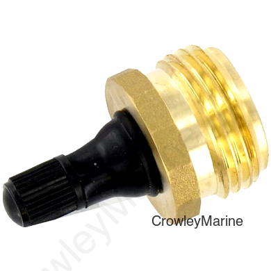 BLOW OUT PLUG, BRASS WITH VALVE, LF, PKGD (RV0000650)
