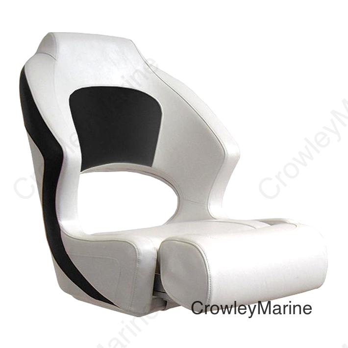Springfield Deluxe Sport Flip Up Seat, White/Charcoal