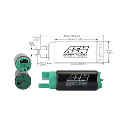 AEM 340LPH In Tank Fuel Pump Kit - Ethanol Compatible thumbnail-3