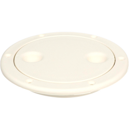 Seachoice Twist 'N' Lock Marine Boat Deck Plate, White Finish, Up to 4-1/2 In. thumbnail-0
